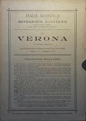 Bild des Verkufers fr Vrona. Italia artistica N 45. zum Verkauf von Librairie Et Ctera (et caetera) - Sophie Rosire