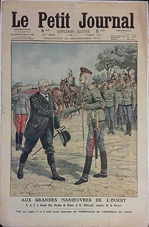 Le Petit journal - Supplément illustré N° 1141 : M. Millerand et le Grand Duc Nicolas de Russie a...