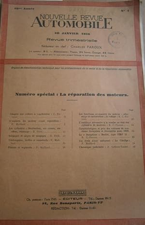 Numéro spécial : La répartition des moteurs. 20 janvier 1938.