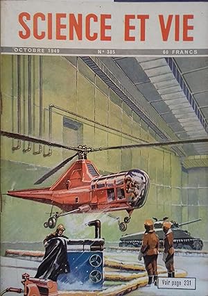 Science et vie N° 385. En couverture : Les hangars climatiques. Articles sur l'aviation, le canal...