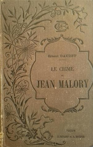 Bild des Verkufers fr Le crime de Jean Malory. zum Verkauf von Librairie Et Ctera (et caetera) - Sophie Rosire