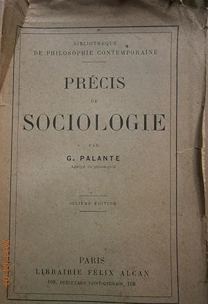 Précis de sociologie.