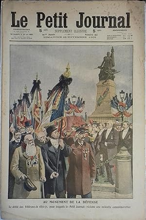 Le Petit journal - Supplément illustré N° 993 : Défilé des vétérans de 1870-1871. (Gravure en pre...