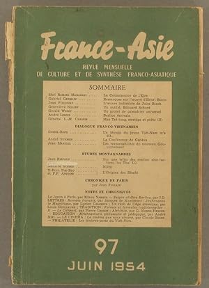 France-Voyages : Asie N° 97. Revue mensuelle de culture et de synthèse franco-Voyages : Asiatique...
