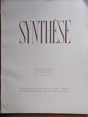 Synthèse N° 8. Août 1934.