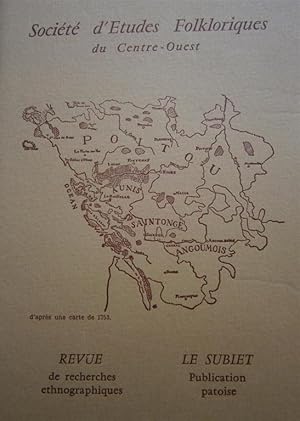 Imagen del vendedor de Socit d'Etudes Folkloriques du Centre-Ouest Tome XII - 6 e livraison + son supplment "Le Subiet". Novembre-dcembre 1978. a la venta por Librairie Et Ctera (et caetera) - Sophie Rosire