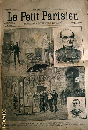 Le Petit Parisien - Supplément littéraire illustré N° 47 : L'assassinat de M. Roux; L'abbé Boudes...