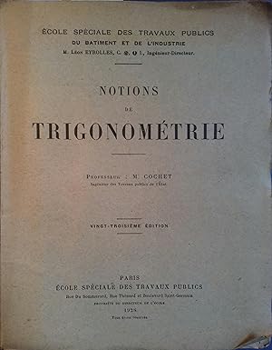 Notions de trigonométrie.