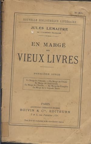 Seller image for En marge des vieux livres. Premire srie. En marge : de l'Odysse, de l'Iliade, du Zend-Avesta, de l'Enide, des Evangiles, de la Lgende dore. Dbut XXe. Vers 1900. for sale by Librairie Et Ctera (et caetera) - Sophie Rosire