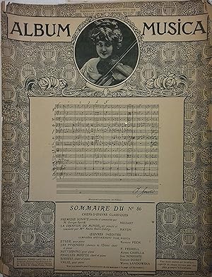 Album Musica N° 86. Reproduction du manuscrit-autographe de Hérold. Comprend : Première sonate de...