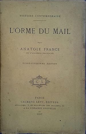 Image du vendeur pour L'orme du mail. mis en vente par Librairie Et Ctera (et caetera) - Sophie Rosire