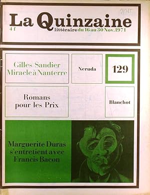 La Quinzaine Littéraire N° 129. Novembre 1971.