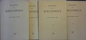 Bulletin du bibliophile. 1980. Année complète, 4 numéros.