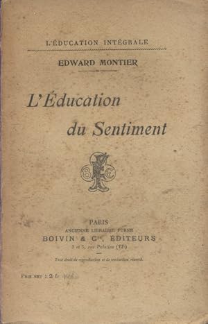 Seller image for L'ducation du sentiment. Vers 1920. for sale by Librairie Et Ctera (et caetera) - Sophie Rosire