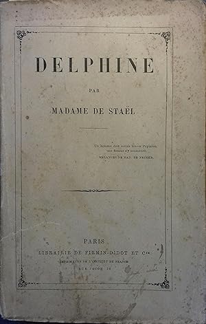 Image du vendeur pour Delphine. Fin XIXe. Vers 1900. mis en vente par Librairie Et Ctera (et caetera) - Sophie Rosire