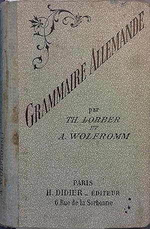 Seller image for Grammaire allemande. for sale by Librairie Et Ctera (et caetera) - Sophie Rosire