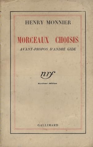 Seller image for Morceaux choisis. for sale by Librairie Et Ctera (et caetera) - Sophie Rosire