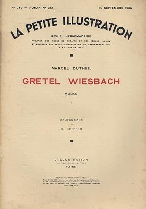 Bild des Verkufers fr La petite illustration - Roman : Gretel Wiesbach. Roman en 3 fascicules. Septembre 1935. zum Verkauf von Librairie Et Ctera (et caetera) - Sophie Rosire