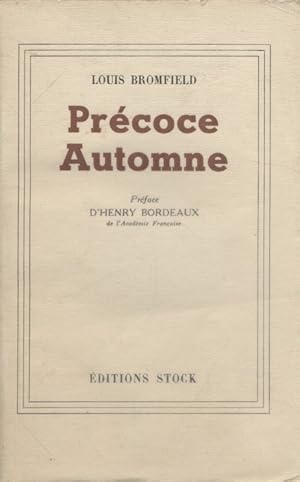 Précoce automne.