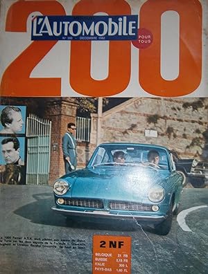 L'Automobile pour tous N° 200. Décembre 1962.