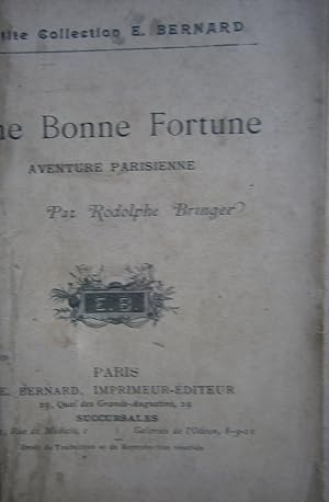 Bild des Verkufers fr Une bonne fortune. Aventure parisienne. Vers 1920. zum Verkauf von Librairie Et Ctera (et caetera) - Sophie Rosire