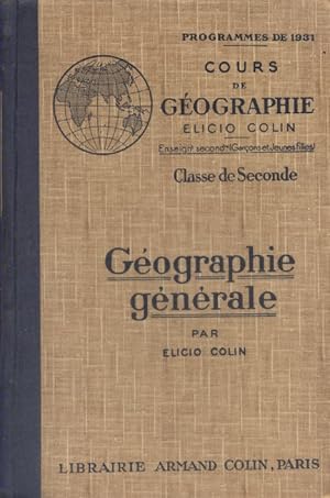 Imagen del vendedor de Gographie gnrale. Classe de seconde. a la venta por Librairie Et Ctera (et caetera) - Sophie Rosire