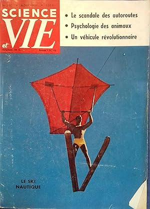 Science et vie N° 503. Scandales des autoroutes - Psychologie des animaux - Ski nautique Août 1959.