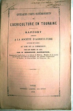 Rapport présenté à la Société d'Agriculture d'Indre-et-Loire au nom de la commission d'examen pou...