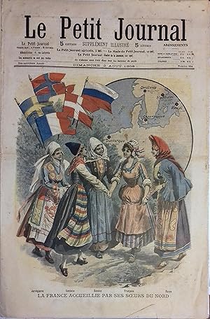 Le Petit journal - Supplément illustré N° 924 : La France accueillie par ses soeurs du Nord. (Gra...