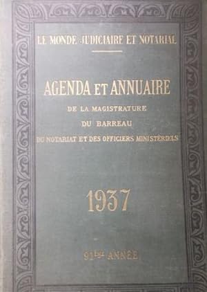 Agenda et annuaire de la manufacture du barreau, du notariat et des officiers ministériels et de ...