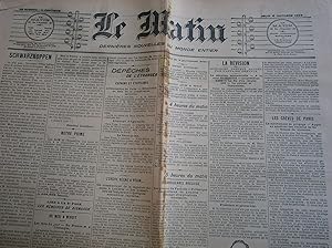 Le Matin du 6 octobre 1898. octobre 1898.