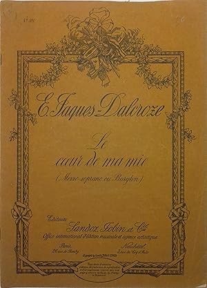 Immagine del venditore per Le coeur de ma mie. Partition mezzo-soprano ou baryton. venduto da Librairie Et Ctera (et caetera) - Sophie Rosire