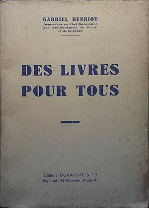 Seller image for Des livres pour tous. for sale by Librairie Et Ctera (et caetera) - Sophie Rosire