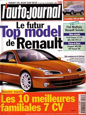 L'auto-journal 1998 N° 503. 19 novembre 1998.