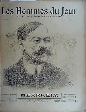Les Hommes du jour N° 297 : Merrheim. Dessin en couverture par Bracquemont. Texte de Victor Méric...