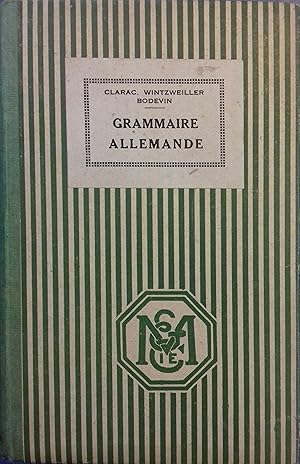 Seller image for Grammaire allemande. for sale by Librairie Et Ctera (et caetera) - Sophie Rosire