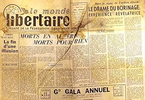 Le Monde libertaire N° 48. Organe de la Fédération anarchiste. Mensuel. Mars 1959.