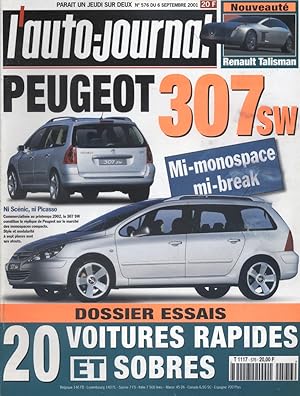 L'auto-journal 2001 N° 576. 6 septembre 2001.