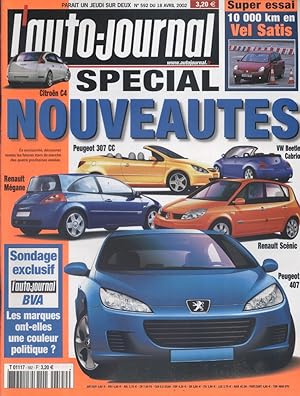 L'auto-journal 2002 N° 592. 18 avril 2002.