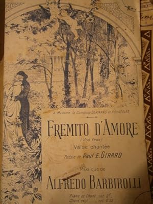 Fremito d'amore. (Vos yeux). Valse chantée. Vers 1900.