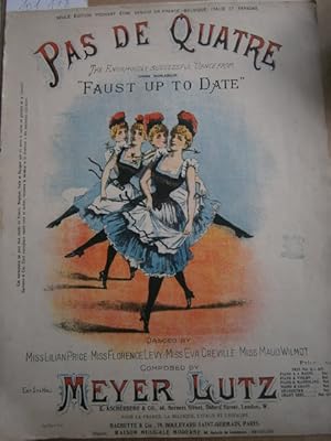 Seller image for Pas de quatre. De l'opra burlesque "Faust up to date". Vers 1950. for sale by Librairie Et Ctera (et caetera) - Sophie Rosire