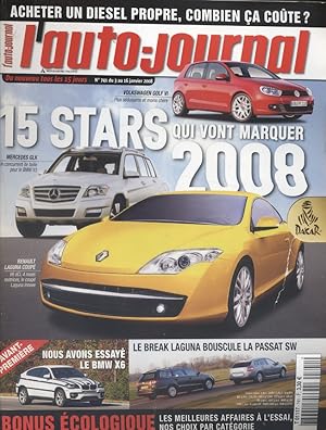 L'auto-journal 2008 N° 741. 3 janvier 2008.