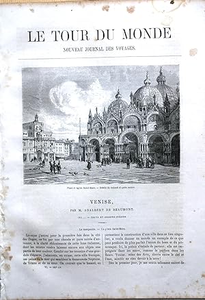 Venise. Texte et dessins inédits. (38 pages). Suivi de "Voyage à l'île de Rhodes" par M. Eugène F...