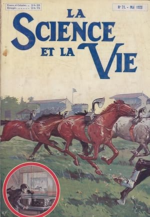 La science et la vie N° 71. Couverture en couleurs: Des chevaux de courses dirigés par la radioté...