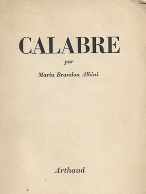 Imagen del vendedor de Calabre. a la venta por Librairie Et Ctera (et caetera) - Sophie Rosire