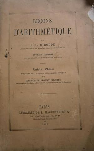 Leçons d'arithmétique.