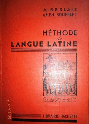 Imagen del vendedor de M�thode de langue latine. Classes de 2 e et de 1�re. Vers 1950. a la venta por Librairie Et C�tera - Sophie Rosi�re