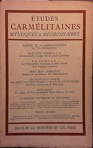 Etudes carmélitaines mystiques et missionnaires. 18e année, volume 1 . Konnersreuth - Thérèse Neu...
