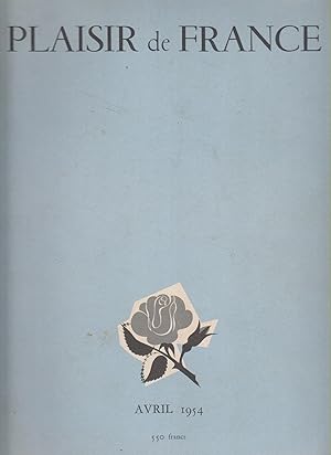 Imagen del vendedor de Plaisir de France N 189. Avril 1954. a la venta por Librairie Et Ctera (et caetera) - Sophie Rosire