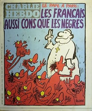 Seller image for Charlie Hebdo N 498. Couverture de Reiser : Le pape  Paris. 28 mai 1980. for sale by Librairie Et Ctera (et caetera) - Sophie Rosire